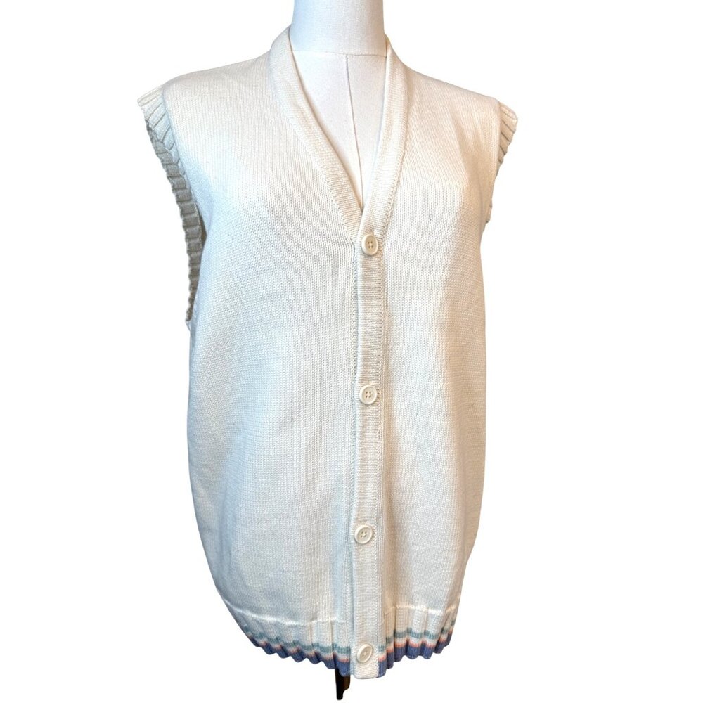 2/$30 ZARA Medium Cotton Sleeveless Vintage Sweater Vest